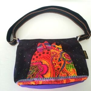 Laurel Burch Cat Embroidered Bag